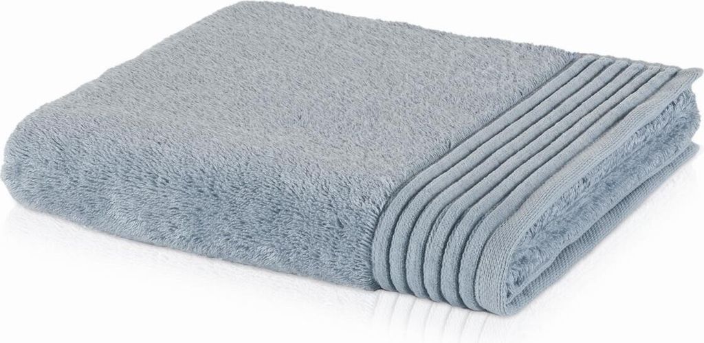 Möve Frottier Handtücher Loft Uni Chenillebiesen Größen 100% Baumwolle Frotteetücher saugstark Besonders saugfähig 50x100 cm Silber