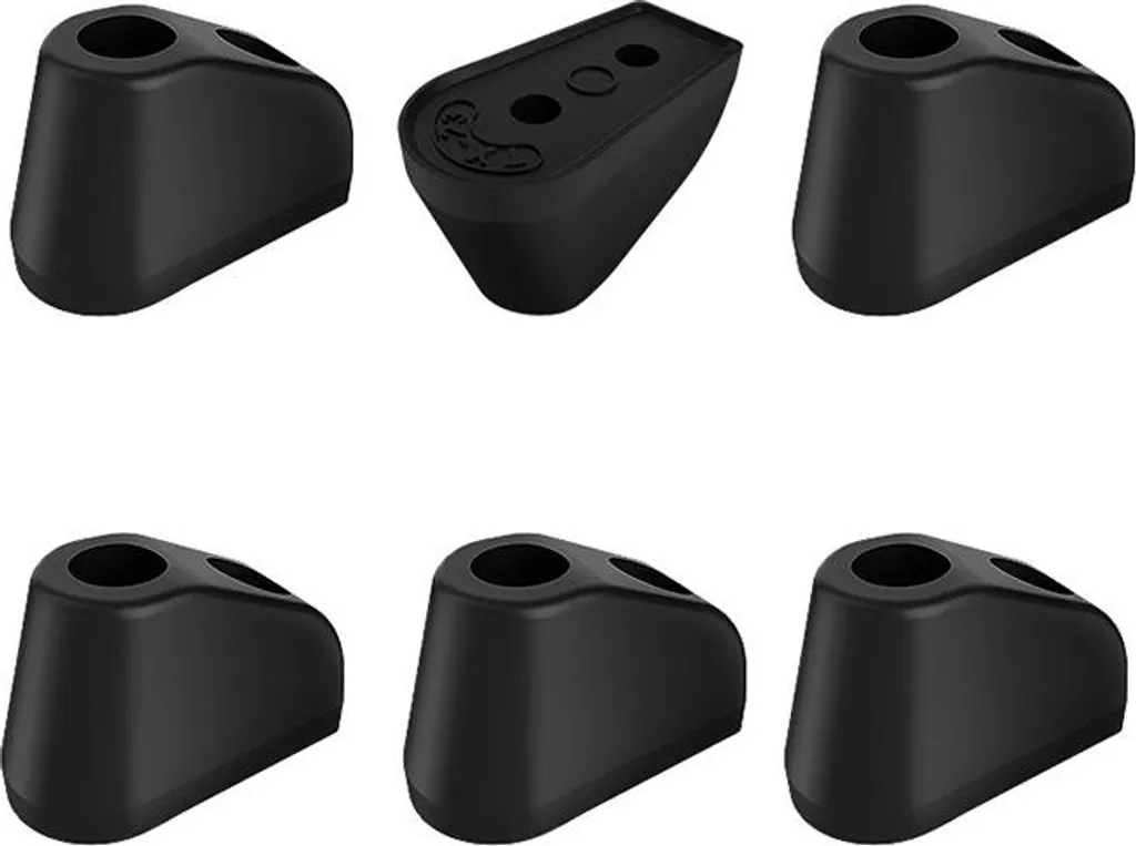 Isolatori Acustici in Silicone INF - Piedini Neri per Diffusori Set 6
