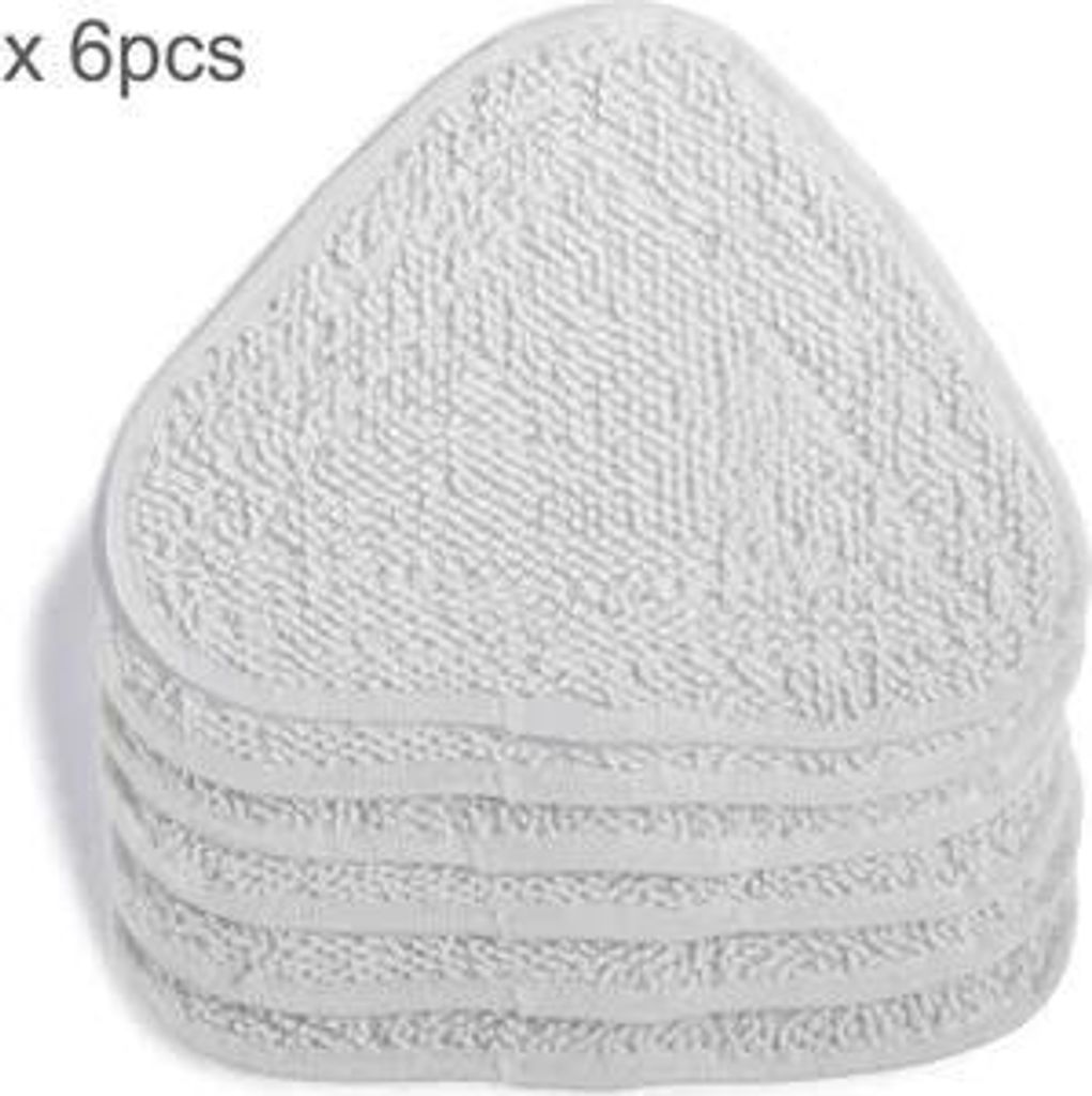 6X Ersatzbezüge für Vileda Steam Dampfreiniger Ersatzbezug 100 Hot Spray Mop, Familienpackung, Weiß