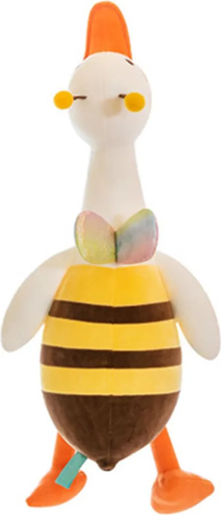 Grande Peluche Abeille Mellifère et Canard en Coton Doux pour Enfants