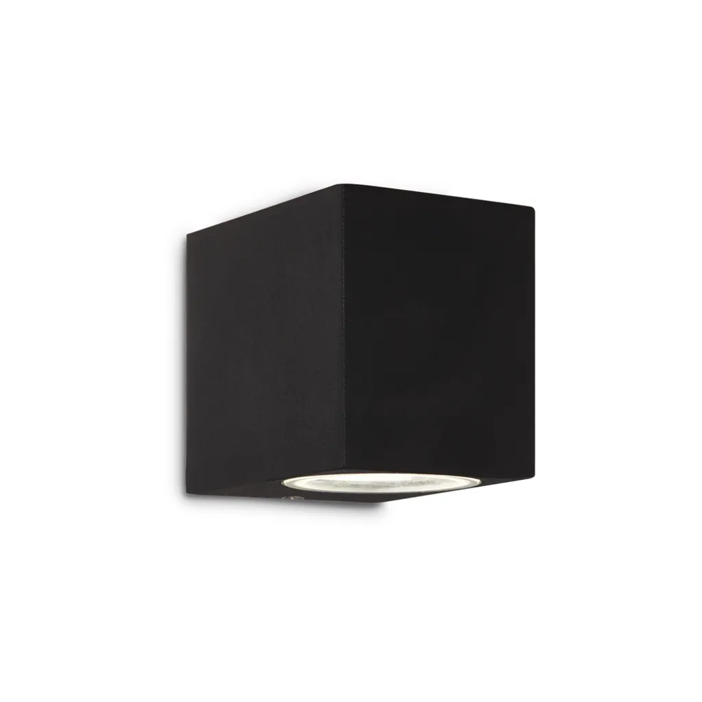 Applique murale noire encastrée 1 ampoule LED design intérieur Orion-X