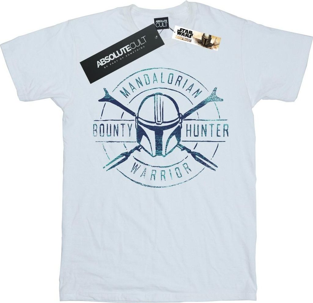 Star Wars - "The Mandalorian Warrior" T-Shirt für Herren BI47190 (3XL) (Weiß)