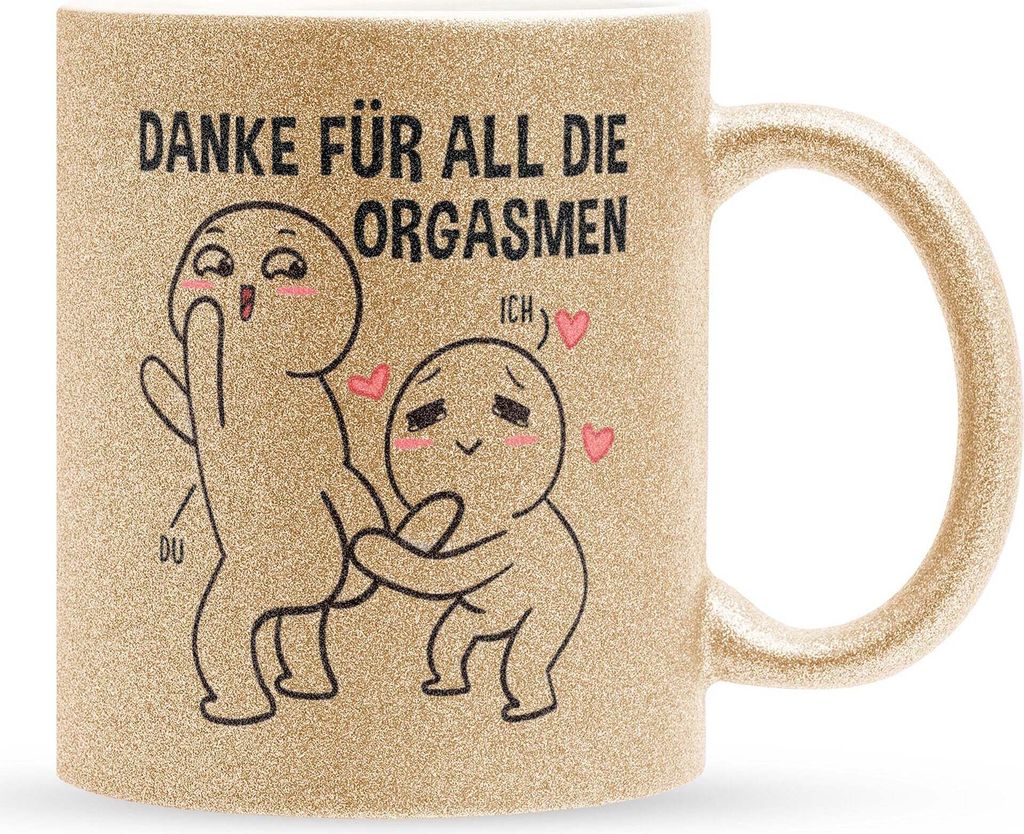 22Feels Glitzertasse Gold Paar Jahrestag Geschenk Hochzeitstag Ehefrau Ehemann Valentinstag Sie Ihn Freund Freundin Geburtstag Weihnachten Liebe Pa...