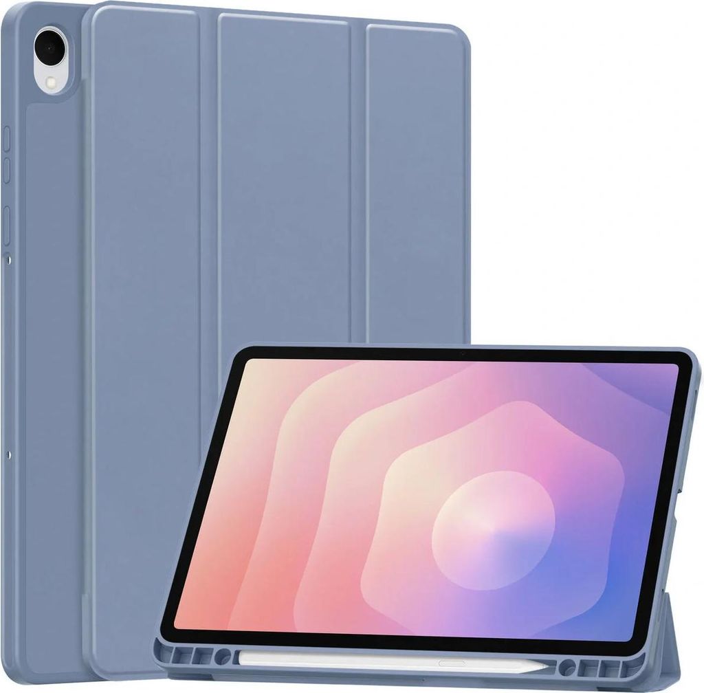 Schutzhülle mit Klappe für Galaxy Tab S11, Bizon Case Tab Lizard, Lavendel