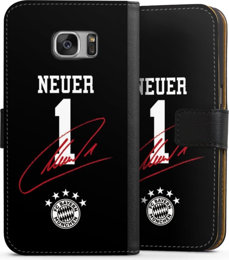 DeinDesign Klapphülle für Samsung Galaxy S7 Handytasche Lederhülle Tasche FC Bayern München FCB Manuel Neuer