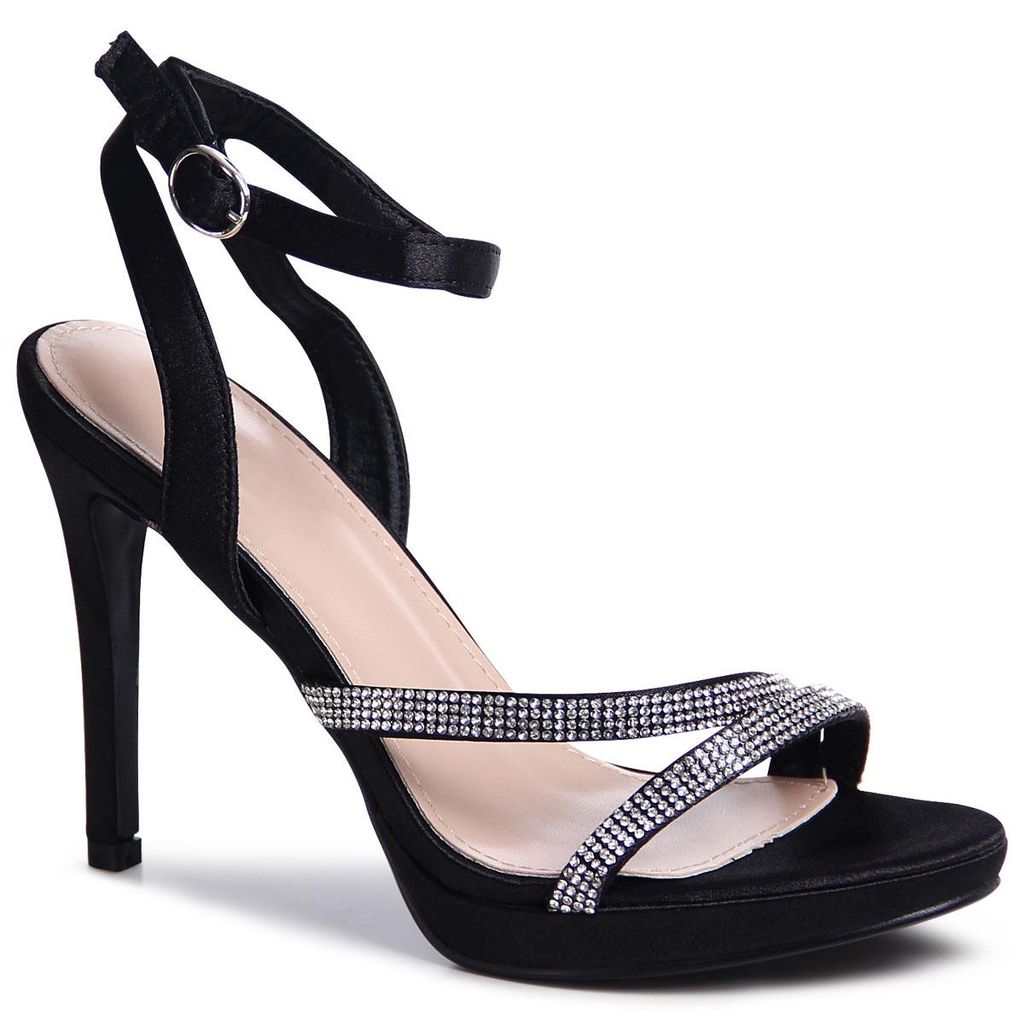 topschuhe24 3095 Damen Glitzer Riemchen Sandaletten , Produktbild 