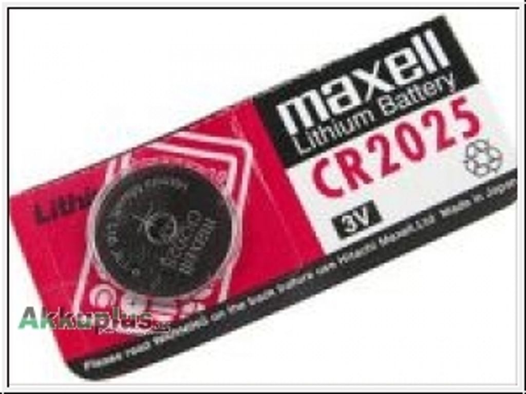 maxell - CR2025 - 3 Volt 170mAh Lithium - Knopfzelle Produktbild 