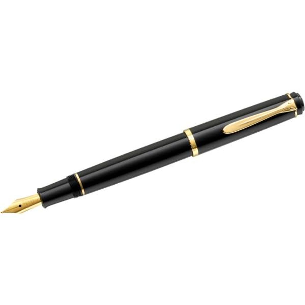Pelikan Füllhalter P 200 schwarz Federbreite: F
