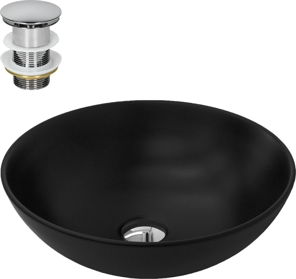 LuxeBath umyvadlo Umyvadlo na desku kulaté, Ø 40x14,5 cm, Obrázek produktu 