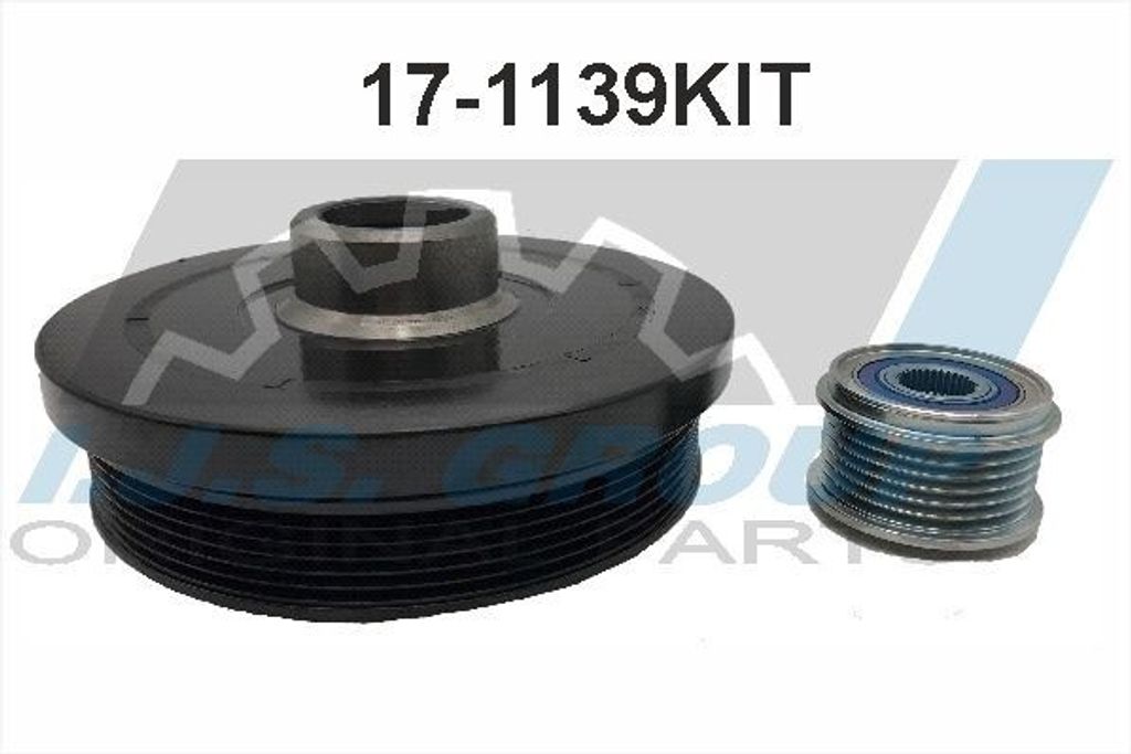 IJS GROUP Riemenscheibensatz Kurbelwelle 17-1139KIT für BMW 5 Touring (F11) 6,5cm 40mm 54,9mm 166,7mm 5,3kg