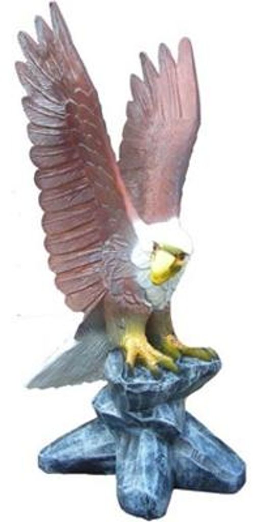 USA Adler Falke Abstrakte moderne Statue Figur Greifvogel Garten Deko 100cm