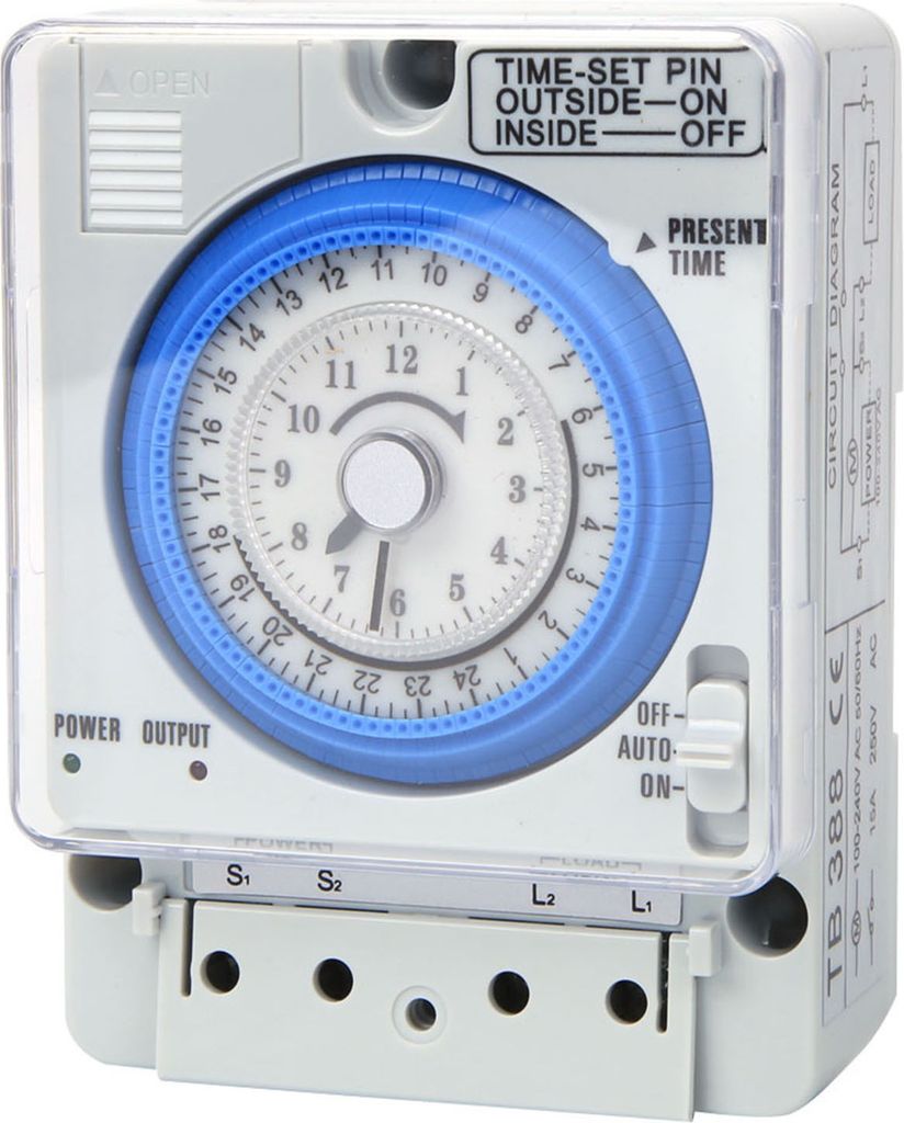 Mechanische timer, tijdrelais, tijdschakelaar, mechanische Productafbeelding 