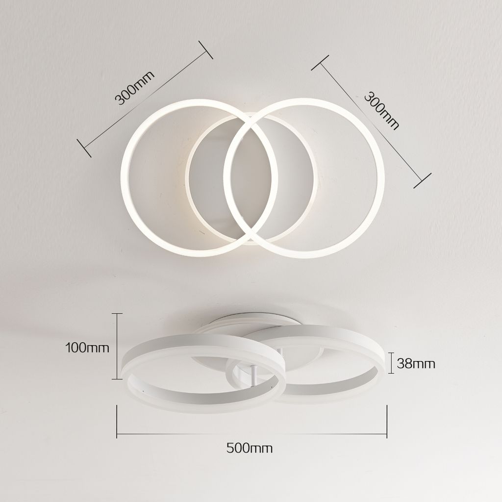LED Deckenlampe Wohnzimmer 50cm 36W Deckenleuchte Moderne Produktbild 4