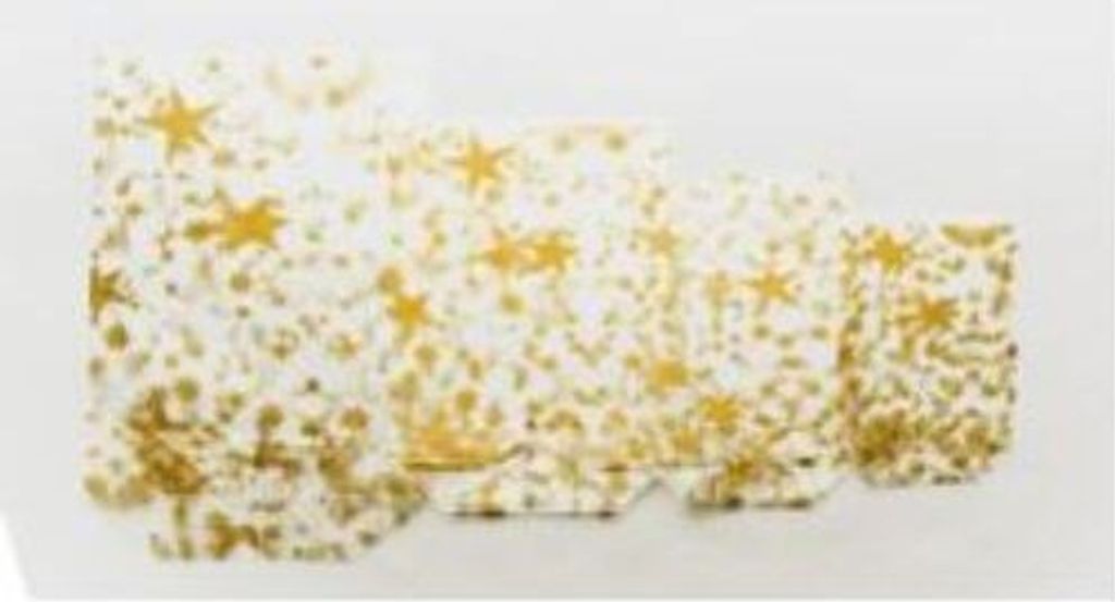 Klarsichtbeutel 18 x 30 cm - mit Weihnachtsdruck in gold - Produktbild 