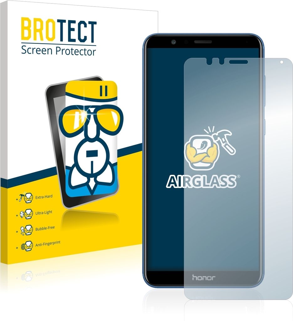 BROTECT Schutzglas für Honor 7X Schutzfolie Panzer Folie Glas Display Schutz klar