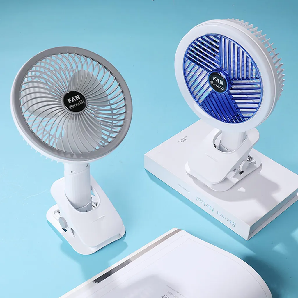 Ventilateur électrique multifonction USB-C portable à clip 4 vitesses - 12