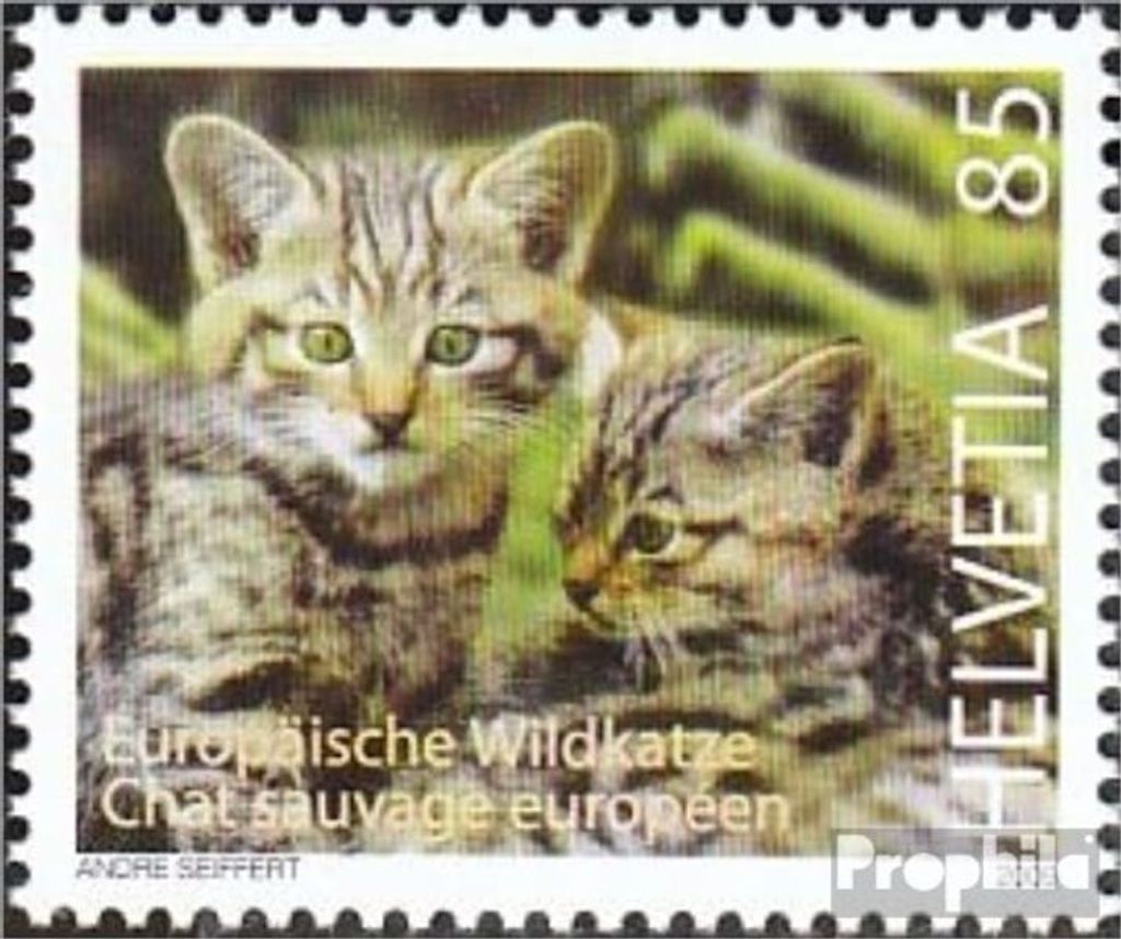 Briefmarken Schweiz 2009 Mi 2102 (kompl.Ausg.) gestempelt Wildkatze