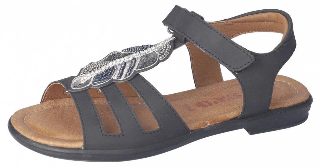 Ricosta Amelie Weite M Sandalette Schwarz