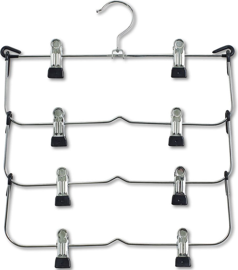 Zeller Mehrfach-Rockbügel, Metall verchromt 32x36
