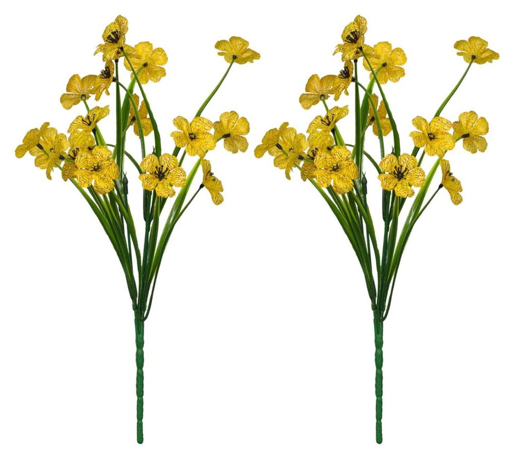 Künstliche Blumen, höhenverstellbar, farbecht, handgefertigt, realistische Seidenblütenblätter, kein Gießen nötig, für sonnenlichttaugliches...