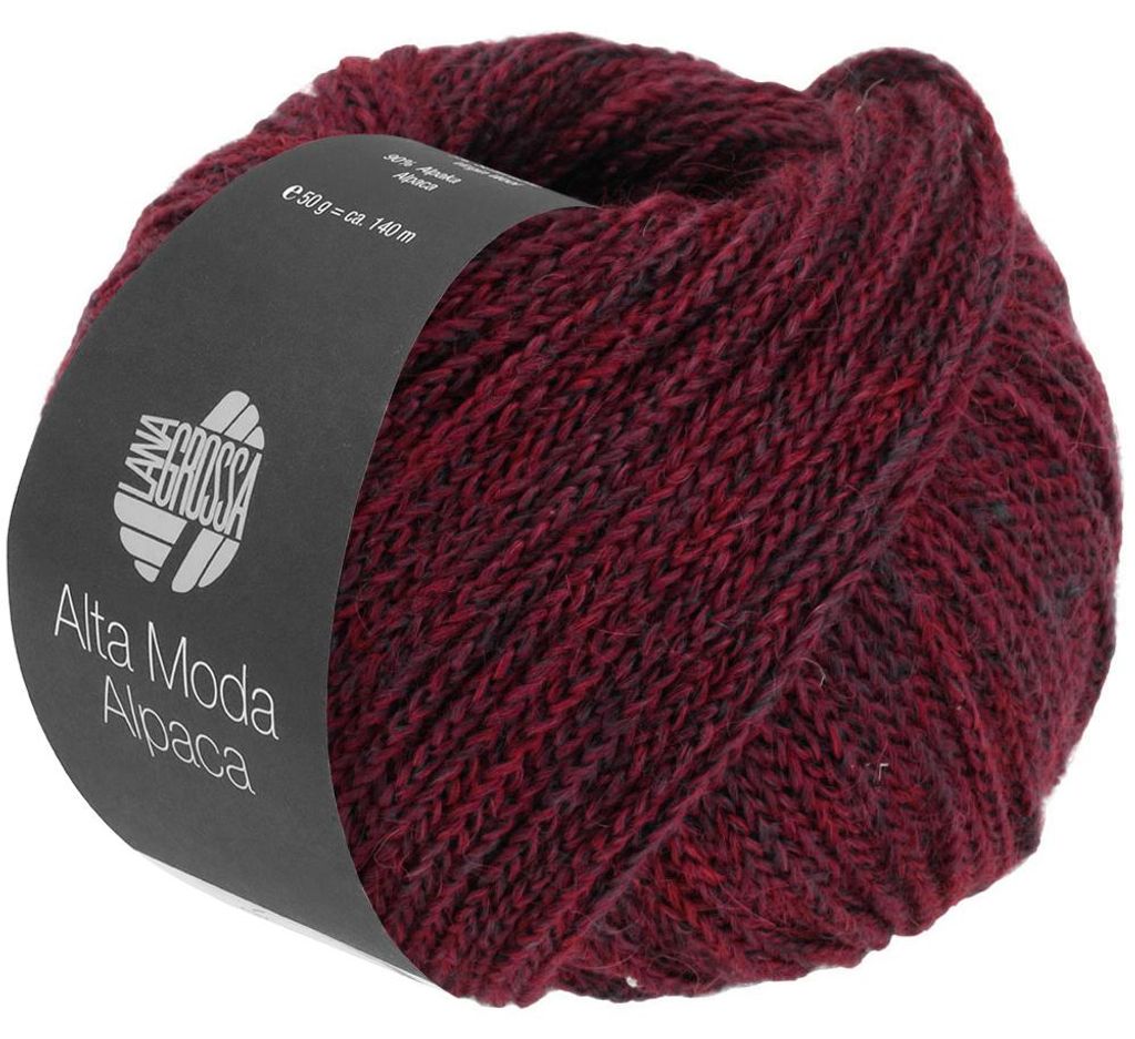 Lana Grossa - Alta Moda Alpaca 0094 burgund Produktbild 