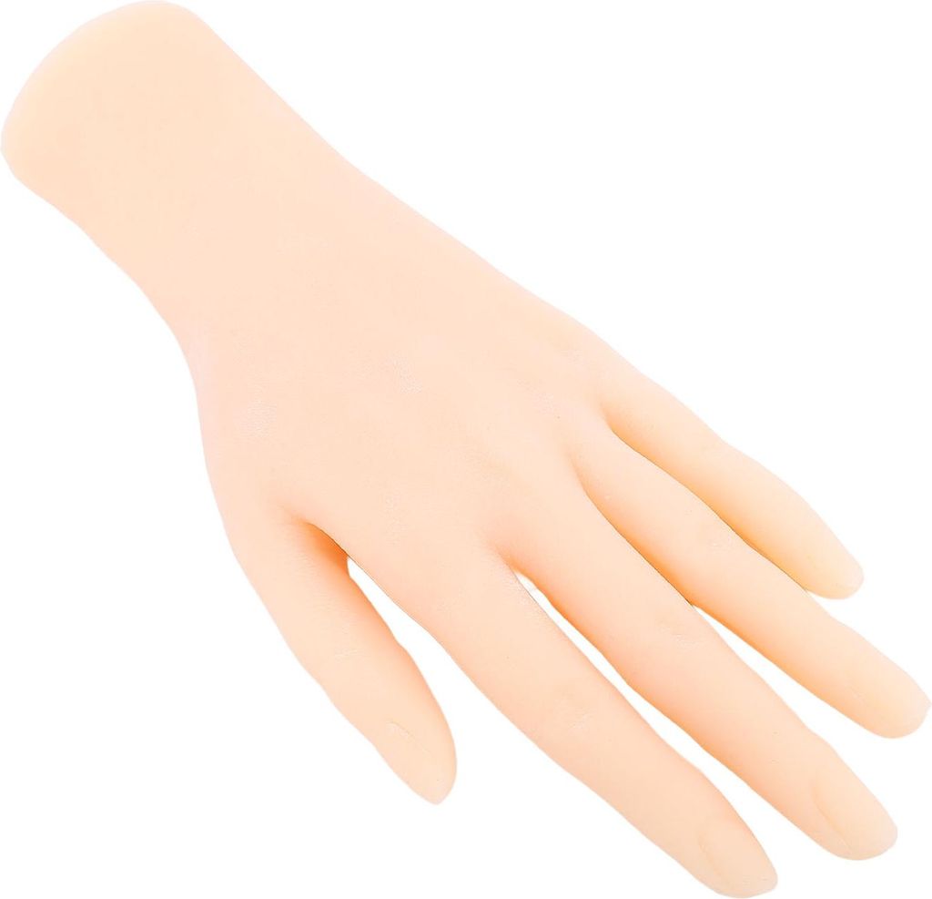 Silikon-Handmodell, weiche, flexible Mannequin-Hand, weiblich, für Nageldesign, Filmrequisite, Display, links