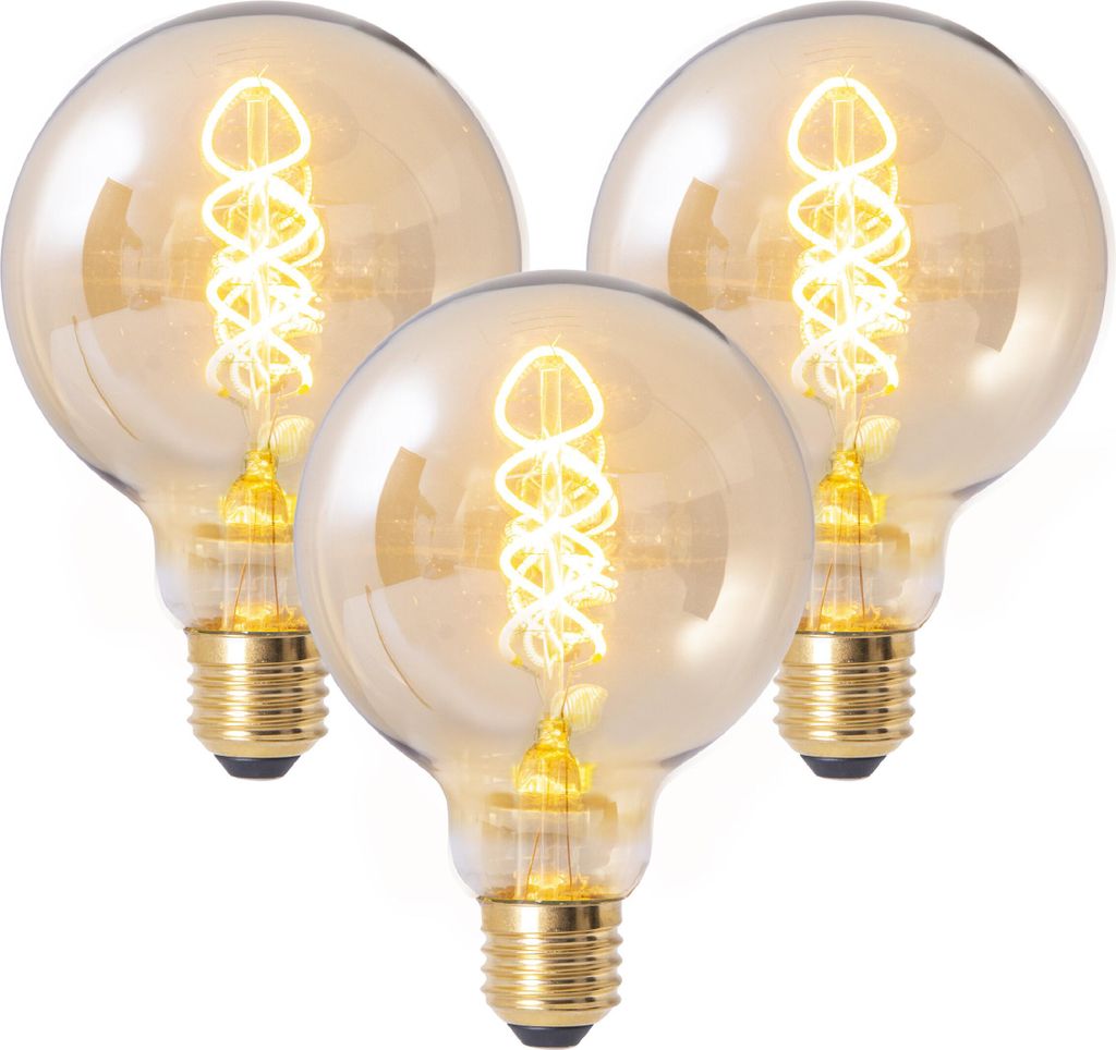 Näve Leuchten LED Leuchtmittel DILLY mit E27 dimmbar LED Leuchtmittel DILLY mit E27 dimmbar 3er-Set LED Leuchtmittel "DILLY" E27 H: 13,5cm warmwei...