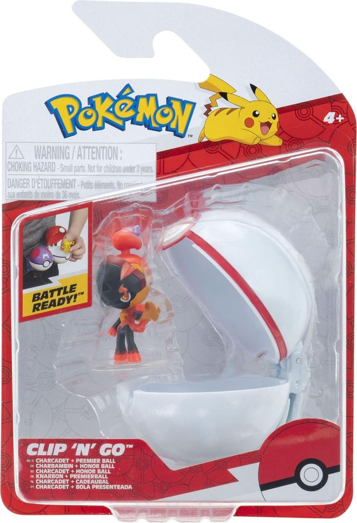 Pokémon Clip 'N' Go  Knarbon mit Premierball Produktbild 