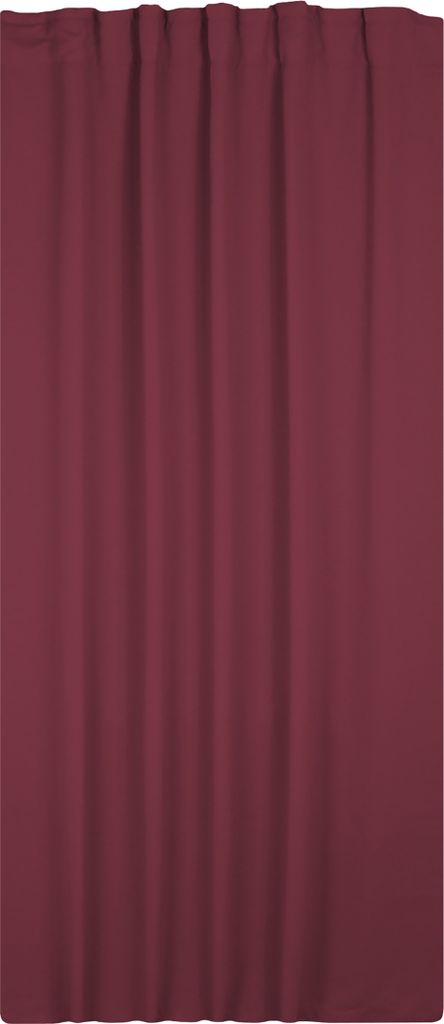Verdunkelungsvorhang Kräuselband 140 x 175 cm Bordeaux Vorhang blickdicht abdunkelnd Gardine wärmeisolierend