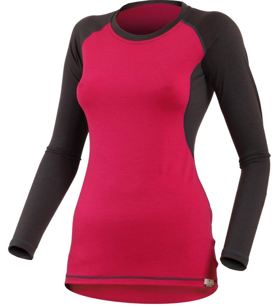 DITA Damen zweifarbiges Merino-Langarm-T-Shirt
