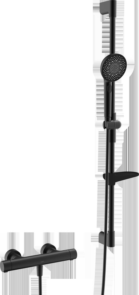 HANSA HANSAPRISMA Brausebatterie mit Brausegarnitur, 970mm, 3-strahlig, 4813043133