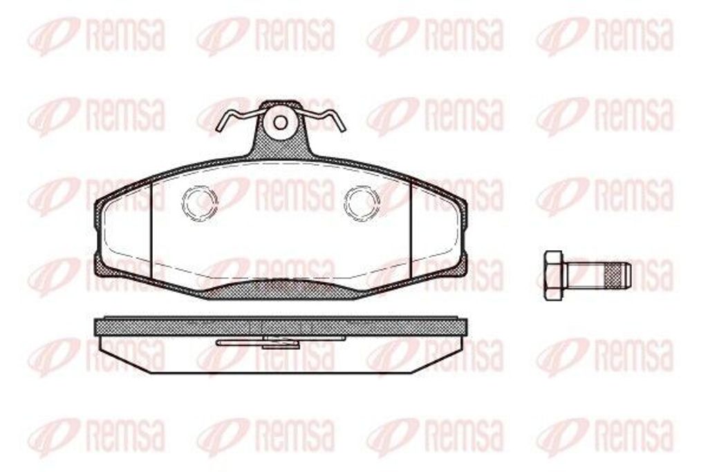 REMSA Bremsbeläge Satz Vorne Bremsklötze für VW Caddy II Pickup (9U7) 0620.20