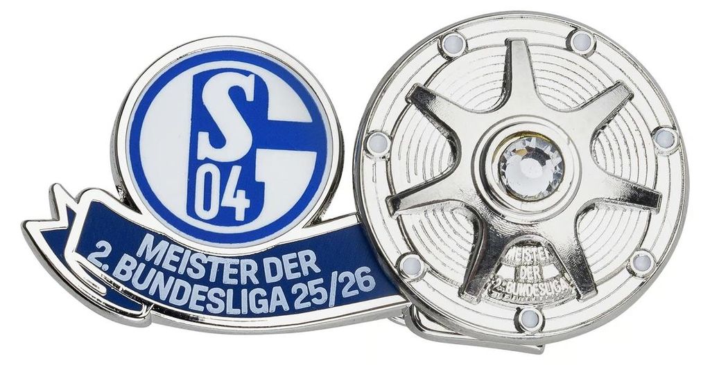 FC Schalke 04 S04 Anstecker Meister 2. Bundesliga Produktbild 