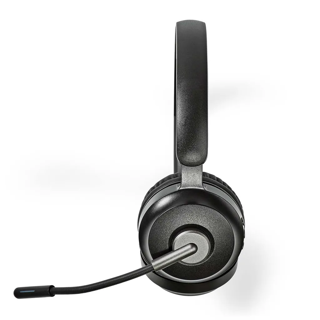 Cuffie Bluetooth Pieghevoli Nero - Auricolare Stereo PC con Microfono - 5