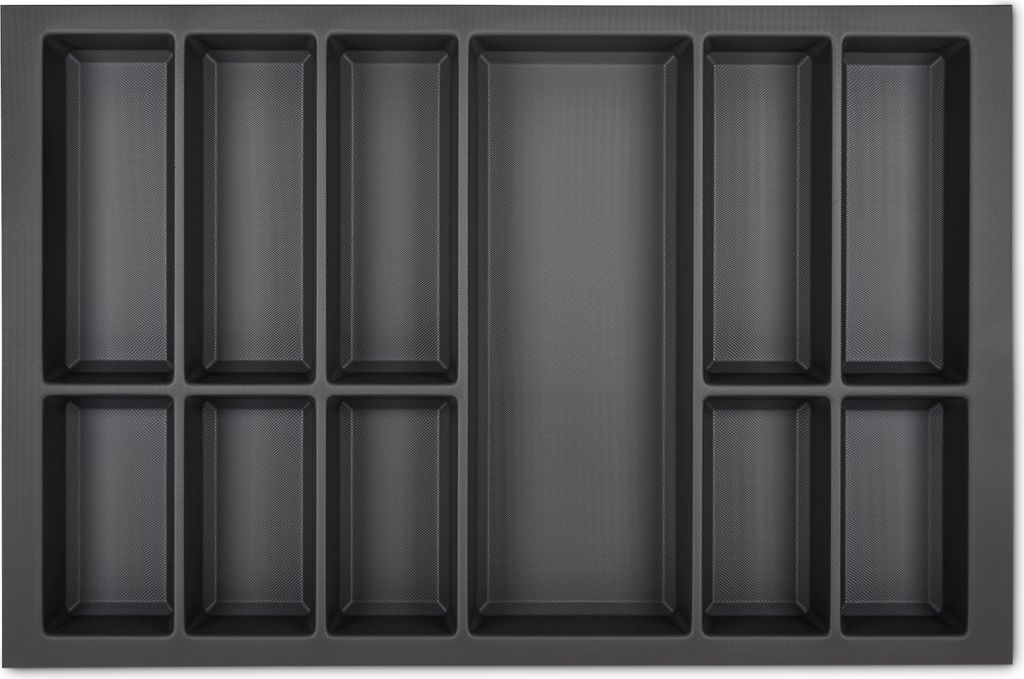 ORGA-BOX VII Design Besteckeinsatz basaltgrau 726 x 474 mm Produktbild 