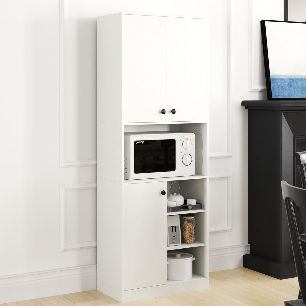 Kuchyňská skříňka COSTWAY 166 cm, bufetová skříňka se 3 Obrázek produktu 6