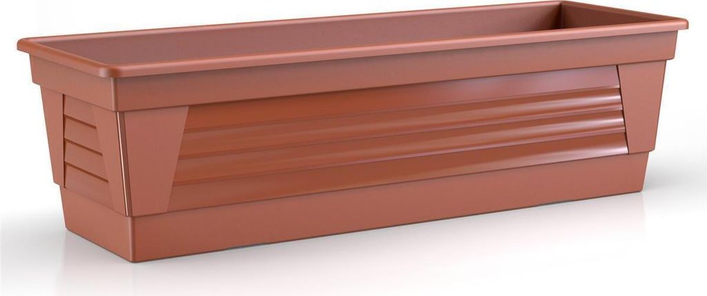 Plastard Blumenkasten Terrakotta 100x21x17 cm Pflanzkasten Balkonkasten Pflanzkübel