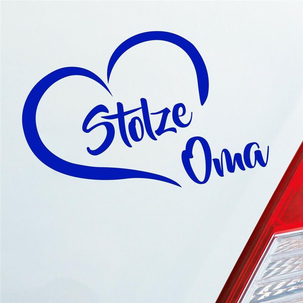 Auto Aufkleber Stolze Oma Liebe Herz Großmutter Enkel 14x10 Produktbild 