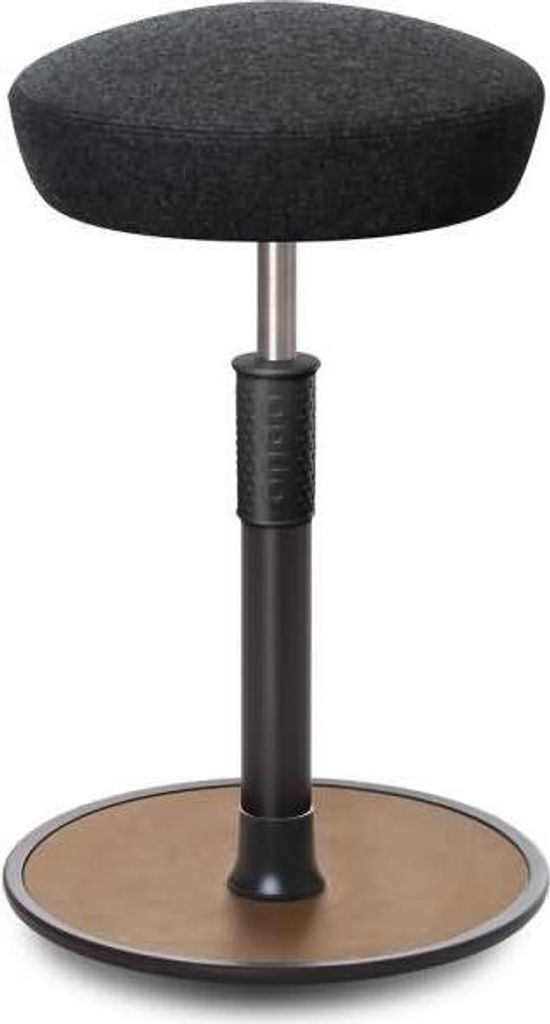 Sitz- Stehhocker Free Tall Hutsitz kvadrat Divina Anthrazit schw. /Natur.