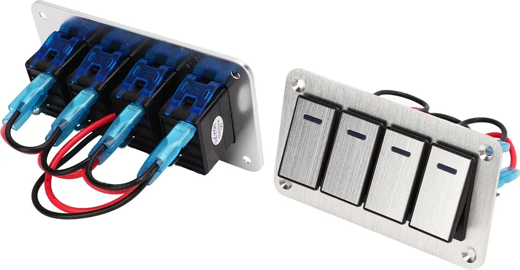 Tableau de commande électrique 4 interrupteurs pour console de bateau