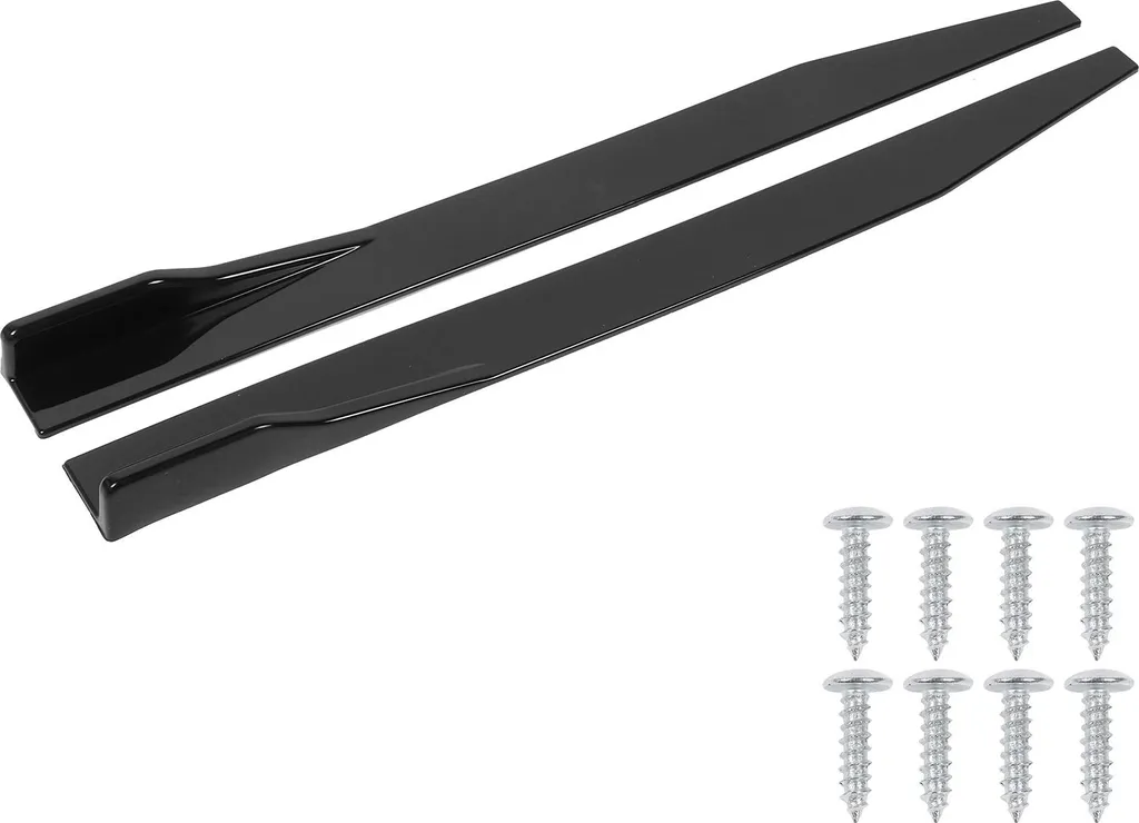 Diffuseur Lame Bas de Caisse Noir Brillant 120cm - Paire Universelle