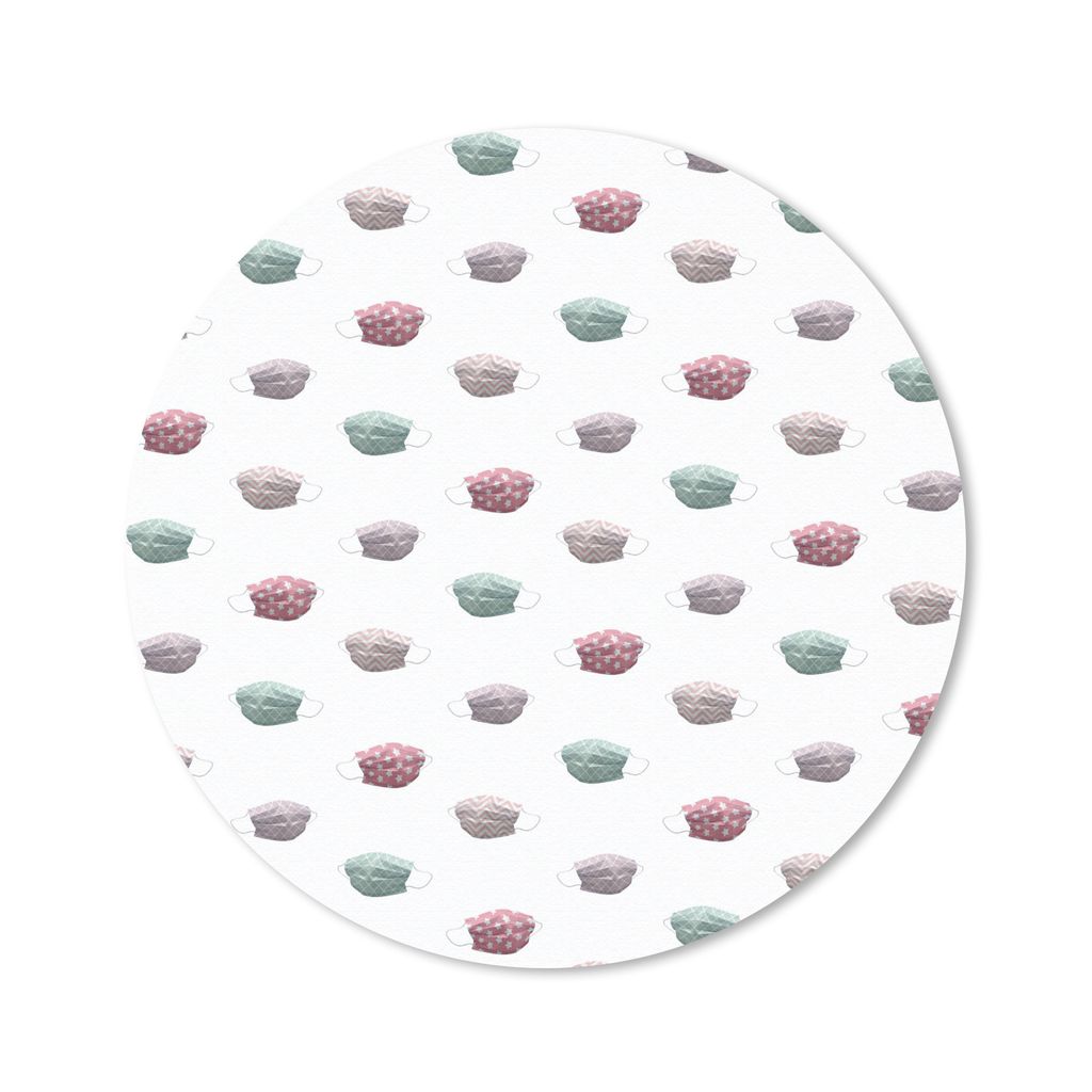 MuchoWow Mauspad Mousepad Farben - Pastell - Mundschützer 40x40 cm - Mousepads - Maus Mat - Pad - Mausunterlage - Schreibtisch Accessoires
