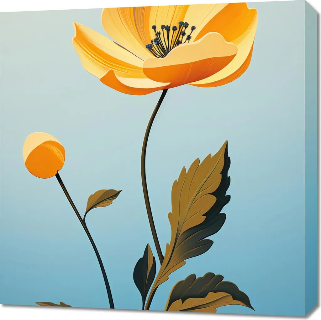 Tableau Rayons du matin 70 x 70 cm - Peinture sur toile décorative Zen