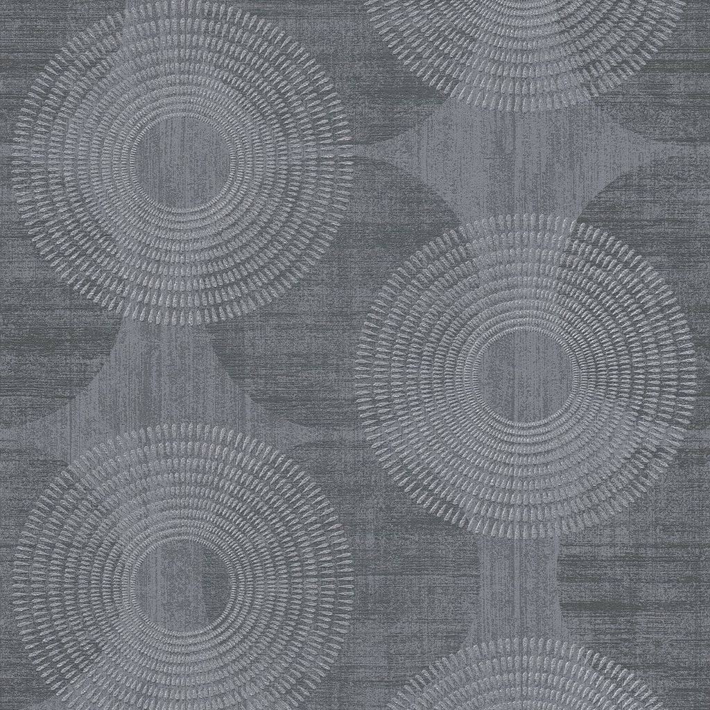 Profhome 378326-GU Grafik Tapete Geometrisch schimmernd schwarz grau 5,33 m2