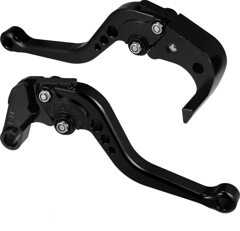 Leviers Frein Embrayage Suzuki CNC Pliables - Noir Haute Résistance