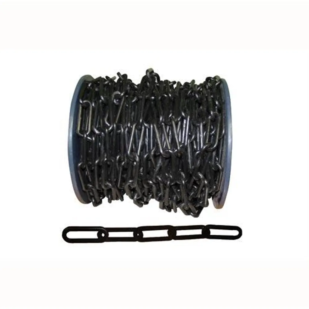 Chaîne Anti-Nœuds Noire 25m CON500 PH pour Fixation et Tension Durable