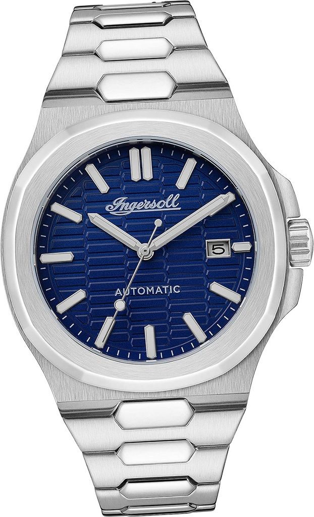 Ingersoll Edelstahl Herren Uhr Analog Elegant Armbanduhr silber D2UIN11801