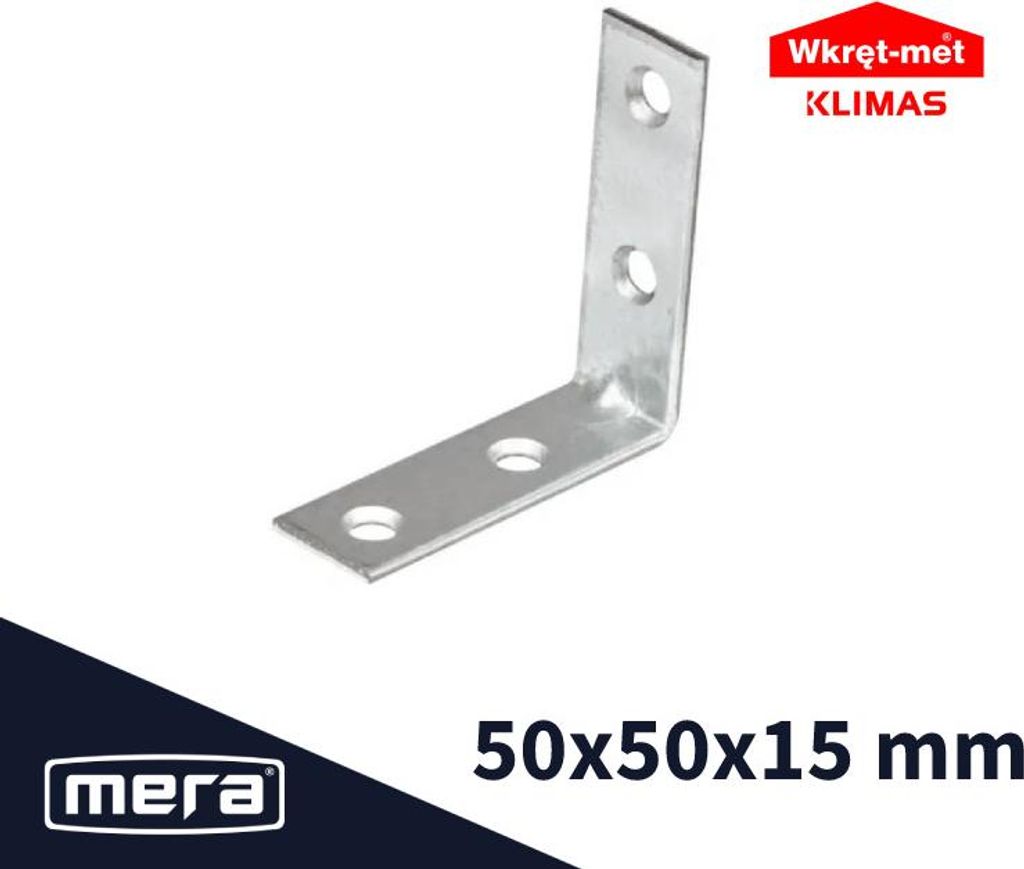 Schraubbarer schmaler Winkel 50x50x15 1 Stk.