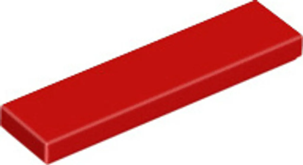 Lego 2431 Tuile Lisse 1x4 Rouge - Lot de 250 Pièces Originales LEGO