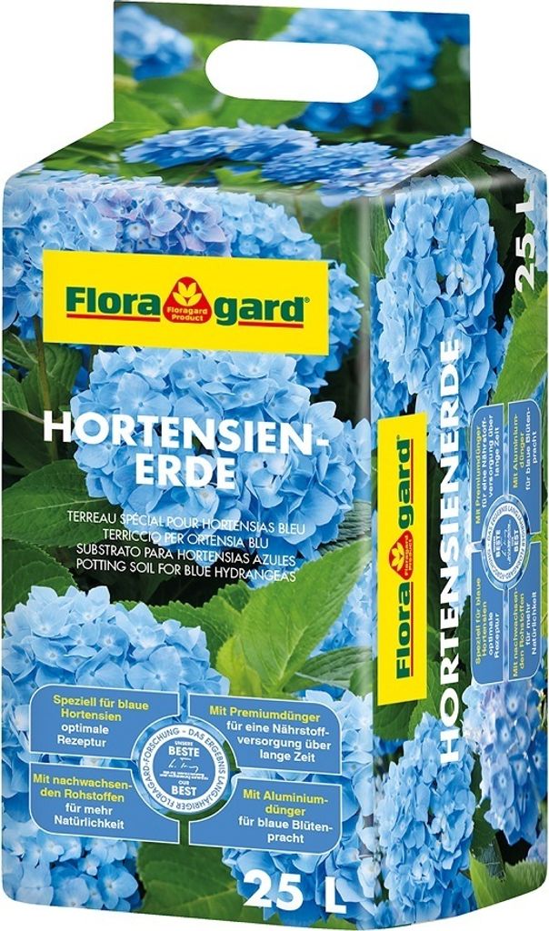 Hortensienerde Floragard für blau-blühende Hortensien 25 L Produktbild 